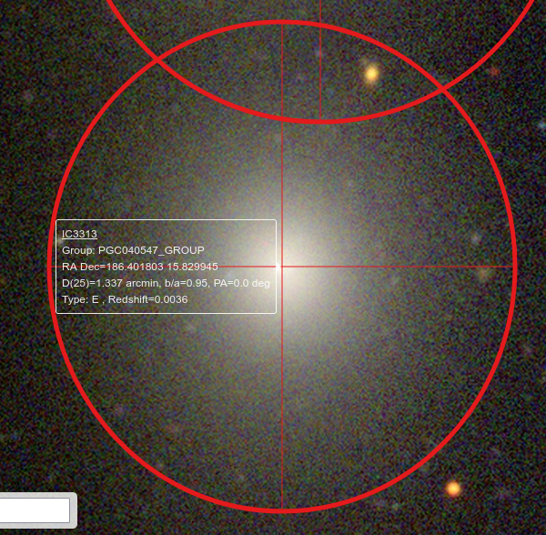 Désignation de la seconde galaxie : IC 3313
